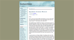 Desktop Screenshot of blog.southwestbirders.com