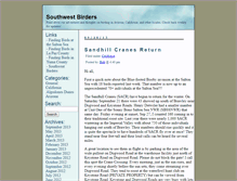 Tablet Screenshot of blog.southwestbirders.com